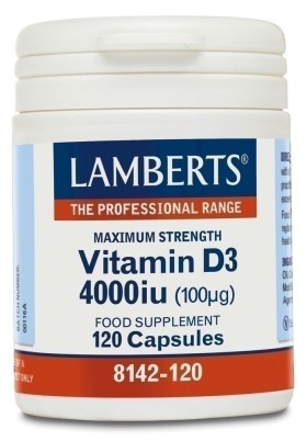 Lamberts Vitamin D3 Βιταμίνη για Ανοσοποιητικό 4000iu 120 κάψουλες