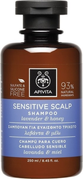 Apivita Σαμπουάν Με Λεβάντα & Μέλι 250ml