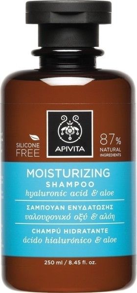 Apivita Moisturizing Σαμπουάν για Ενυδάτωση για Όλους τους Τύπους Μαλλιών 250ml