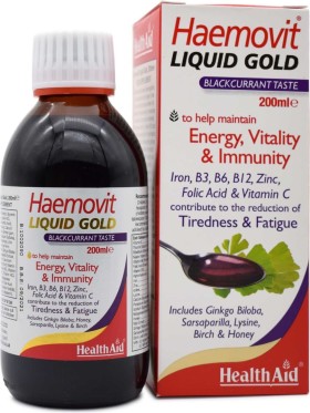 HEALTH AID Haemovit Liquid Gold tonic 200ml