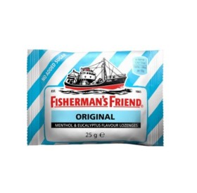 Fishermans Friend Original Καραμέλες με Γεύση Μινθόλης & Ευκαλυπτου (Χωρίς Ζάχαρη) (Γαλάζιο) 25gr