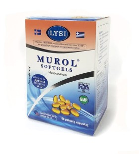 LYSI Murol Softgels Μουρουνέλαιο 60 Κάψουλες.