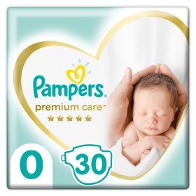 Pampers Premium Care Μέγεθος 0 [<3kg] 30 Πάνες