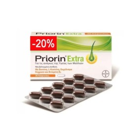 Priorin Extra Συμπλήρωμα Διατροφής Κατά Της Τριχόπτωσης (sticker -20%) 30 Κάψουλες