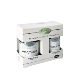Power Of Nature Platinum Range Vitamin C+D3 Βιταμίνη για Ανοσοποιητικό 2 x 30 κάψουλες