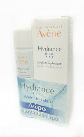 Avene Promo Hydrance Legere ενυδατική Κρέμα 50ml & Eau Thermale Ιαματικό Νερό ενυδάτωσης 50ml