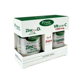 Power Health Promo Classics Platinum Range Zinc Plus D3 15mg/2000iu 30 ταμπλέτες !@# Vitamin C 1000mg 20 ταμπλέτες