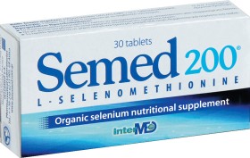 Intermed Semed 200mg Αντιοξειδωτικό Συμπλήρωμα Οργανικού Σεληνίου 30 Δισκία