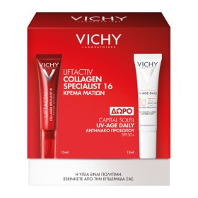 Vichy Promo Liftactiv Collagen Specialist 16 Eye Cream 15ml & Capital Soleil Uv-Age Daily SPF50+, 15ml