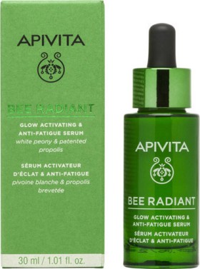 Apivita Bee Radiant Ορός Ενεργοποίησης Λάμψης Λευκή Παιώνια & Πατενταρισμένη Πρόπολη 30ml