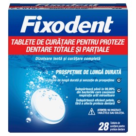 FIXODENT ΤΑΜΠΛΕΤΕΣ ΚΑΘΑΡΙΣΜΟΥ ΤΕΧΝΗΤΗΣ ΟΔΟΝΤΟΣΤΟΙΧΙΑΣ 28τμχ