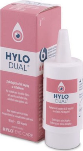 Hylo Dual Λιπαντικές Οφθαλμικές Σταγόνες με Εκτοϊνη 10ml