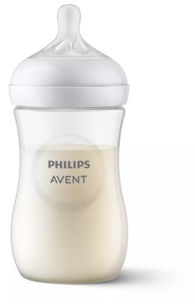 Avent Πλαστικό Μπιμπερό Natural Response με Θηλή Σιλικόνης 260ml για 1+ μηνών