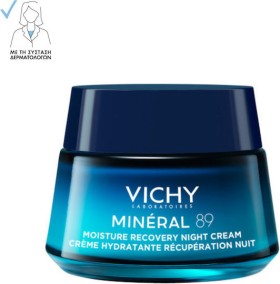 Vichy Mineral 89 72ωρη Ενυδατική & Αναπλαστική Κρέμα Προσώπου Νυκτός 50ml