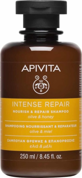 Apivita Intense Repair Olive !@# Honey Σαμπουάν για Αναδόμηση/Θρέψη για Όλους τους Τύπους Μαλλιών 250ml