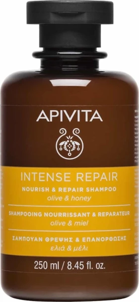 Apivita Intense Repair Olive !@# Honey Σαμπουάν για Αναδόμηση/Θρέψη για Όλους τους Τύπους Μαλλιών 250ml
