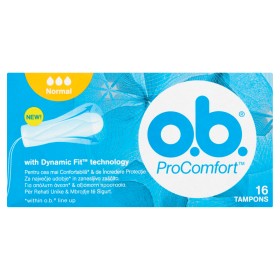O.B.® ProComfort Normal Ταμπόν Για Ελαφριά - Μέτρια Ροή 16 Τεμάχια