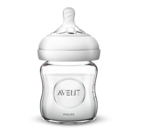 Avent Philips Natural Γυάλινο Μπιμπερό 0+m [SCF051/17] 120ml