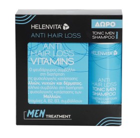 Helenvita Anti Hair Loss Vitamins 60caps + Δώρο Anti Hair Loss Men Shampoo 100ml