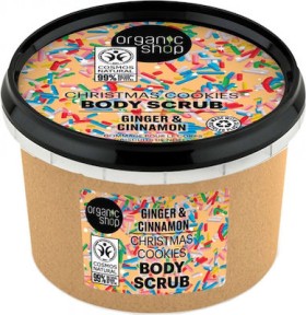 Natura Siberica Organic Shop Christmas Cookies Scrub Σώματος Ginger & Cinnamon 250ml