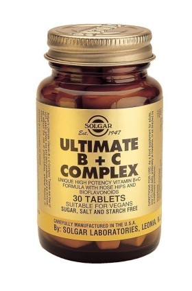 Solgar Ultimate B + C Complex 30 Ταμπλέτες