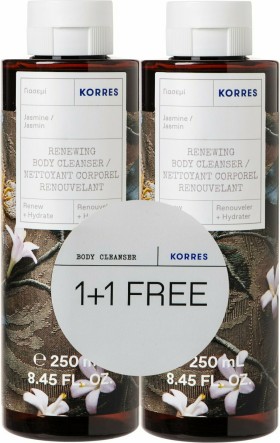 Korres Αφρόλουτρο Γιασεμί 250ml 1+1 Δώρο