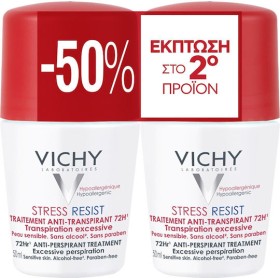 Vichy Promo Deodorant Stress Resist 72ώρες Roll-On Έντονη Εφίδρωση 50ml
