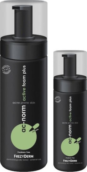 Frezyderm Promo Ac-Norm Active Foam Plus Αφρός Καθαρισμού Προσώπου για το Λιπαρό Δέρμα με Τάση Ακμής,150ml & Δώρο Ac-Norm Active Foam Plus Αφρός Καθαρισμού Προσώπου για το Λιπαρό Δέρμα με Τάση Ακμής, 80ml 1σετ