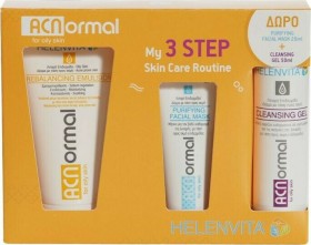 Helenvita Promo ACNormal My 3 Step Skin Care Routine Rebalancing Σετ Περιποίησης με Κρέμα Προσώπου