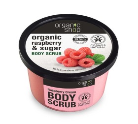 Natura Siberica Organic Shop Raspberry & Sugar Scrub Σώματος, 250ml