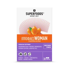 Superfoods Ιπποφαές Woman Συμπλήρωμα Διατροφής Για Την Εμμηνόπαυση 30 Κάψουλες NEW