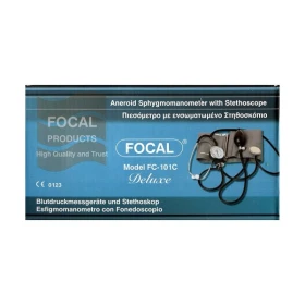 Focal FC-101C Deluxe Αναλογικό Πιεσόμετρο με Ενσωματωμένο Στηθοσκόπιο, 1τμχ