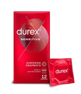 Durex Προφυλακτικά Sensitive Λεπτά 12τμχ