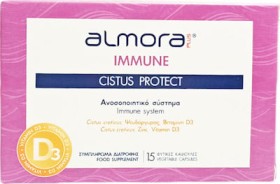 Elpen Almora Plus Immune Cistus Protect Συμπλήρωμα για την Ενίσχυση του Ανοσοποιητικού 15 φυτικές κάψουλες