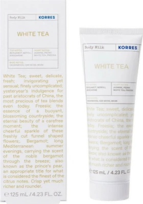Korres Body Milk White Tea Ενυδατικό Γαλάκτωμα Σώματος, 125ml