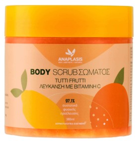 Anaplasis Body Scrub Σώματος Tutti Frutti Λεύκανση με Βιταμίνη C 380ml