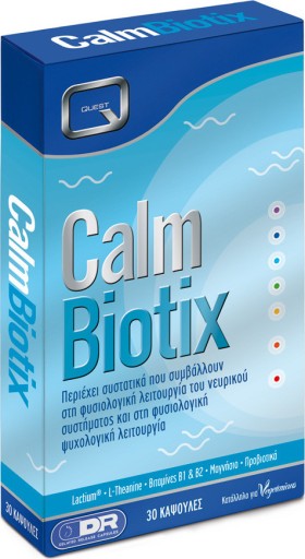 Quest Calm Biotix Συμπλήρωμα για το Νευρικό Σύστημα 30 Κάψουλες