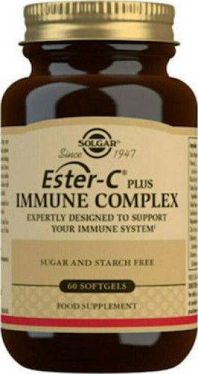 Solgar Ester-C Plus Immune Complex 60 μαλακές κάψουλες