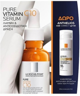 La Roche Posay Pure Vitamin C10 Serum 30ml & Anthelios Age Correct 15ml Σετ Περιποίησης