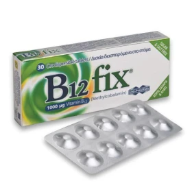 Uni-Pharma B12 fix 1000μg (Methylcobalamin), 30 tabs