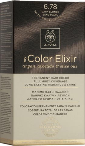 Apivita My Color Elixir Promo -20%  N.6.78 Ξανθό Σκούρο Μπεζ Περλέ