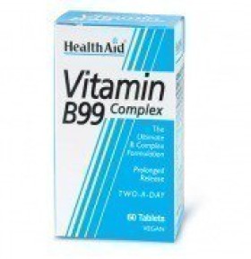 Health Aid B99 Complex Prolonged Release Συμπλήρωμα Διατροφής με Ενισχυμένο Συνδυασμό Βιταμινών Συμπλέγματος Β  60 Ταμπλέτες Βραδείας Αποδέσμευσης