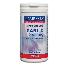 Lamberts Garlic 8250mg Συμπλήρωμα Διατροφής Για Το Καρδειαγγειακό Σύστημα 60 Ταμπλέτες [8585-60]