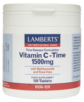 Lamberts Vitamin C Time Release 1500mg , 120 tablets