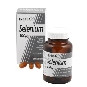Health Aid Selenium 100μg + Vitamin E 400iu Συμπλήρωμα Διατροφής με Αντιοξειδωτική Δράση κατά των Ελεύθερων Ριζών 30 Κάψουλες