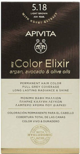 Apivita My Color Elixir with Honey Extract 5.18 Καστανό Ανοιχτό Σαντρέ 125ml