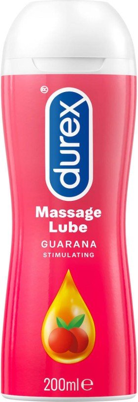 Durex Λιπαντικό Διεγερτικό Gel Play Massage 2 in 1 Guarana 200ml