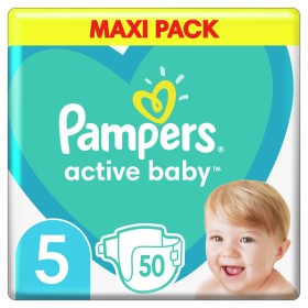 Pampers Active Baby Μέγεθος 5 [11-16kg] Maxi 50 Πάνες