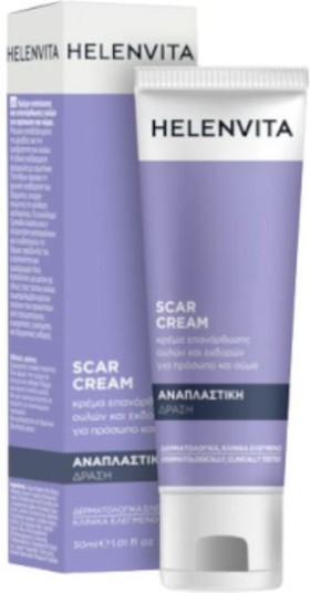 Helenvita Scar Cream Κρέμα Aνάπλασης & Επανόρθωσης Ουλών για Πρόσωπο & Σώμα 30ml