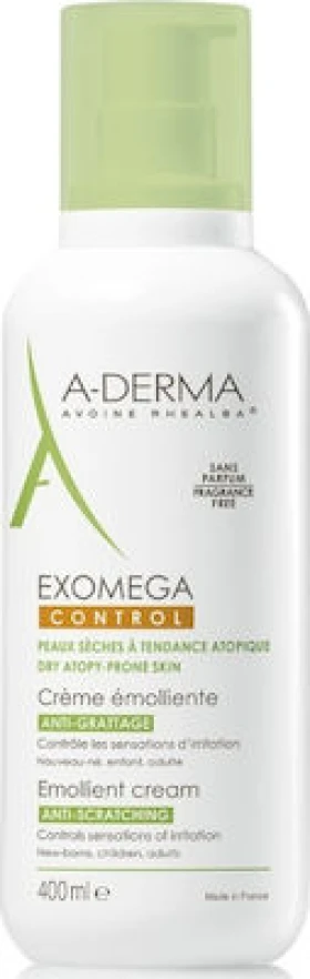 A-Derma Exomega Control Emollient Cream Anti-Scratching 400ml
